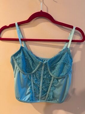 Blue Lace Bustier Camisole/Bustier- Women Intimates
